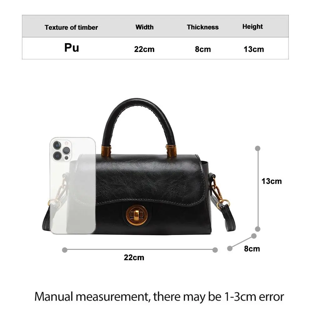 Autumn Winter Retro Advanced Handbag Small Square Bag Commuter Versatile Shoulder Bag Mature Glamorous Women's Crossbody Bag image 6