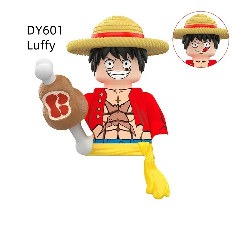 Luffy  Sanji Sabo Nico Tony Building Blocks Japan Anime Bricks Dolls Mini Action Toy Figures Assemble Blocks Children Gifts