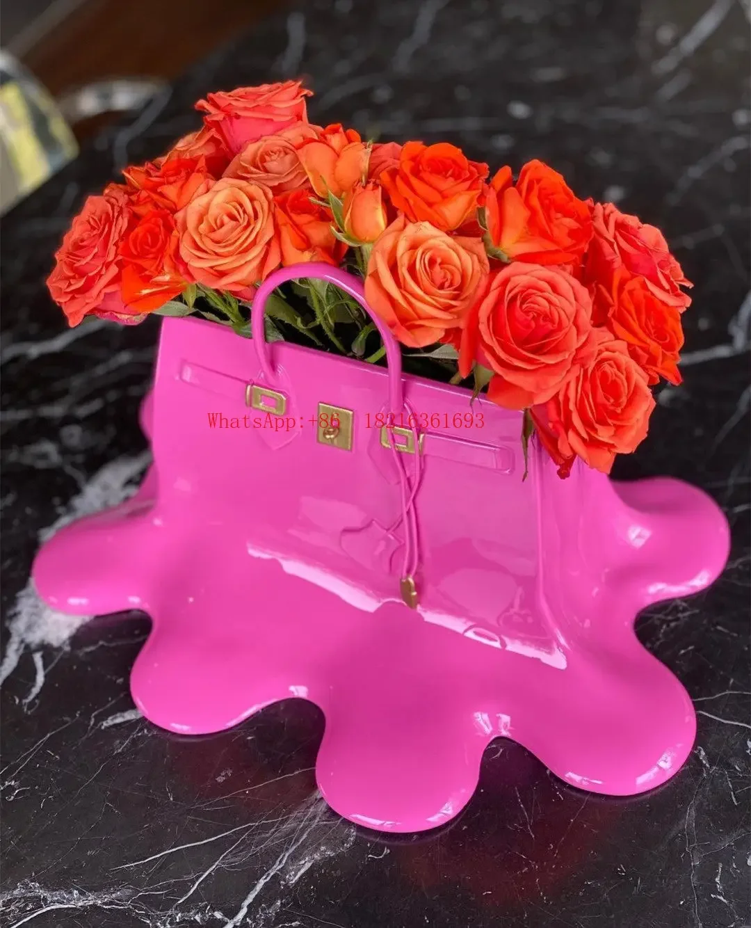Limited Offer Niche Light Luxury Special-shaped Vase Living Room Entrance Dining Table Creative Flower Arrangement Decorat