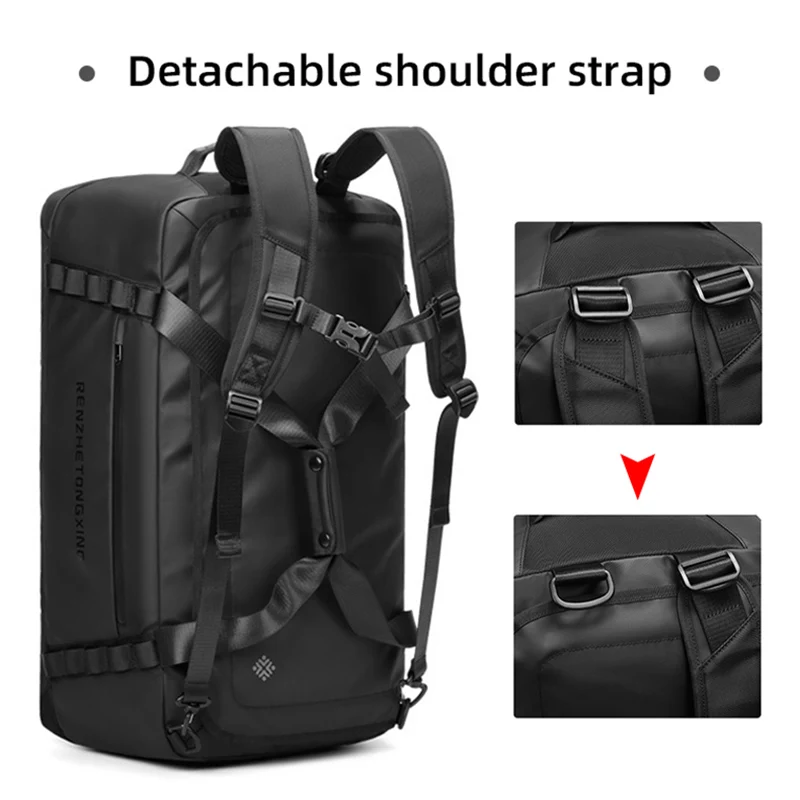 Foldable Portable Travel Backpack Large Capacity Gym Bag Waterproof Luggage Handbag Duffle Bag Men Camping Shoulder Bags xa16wd