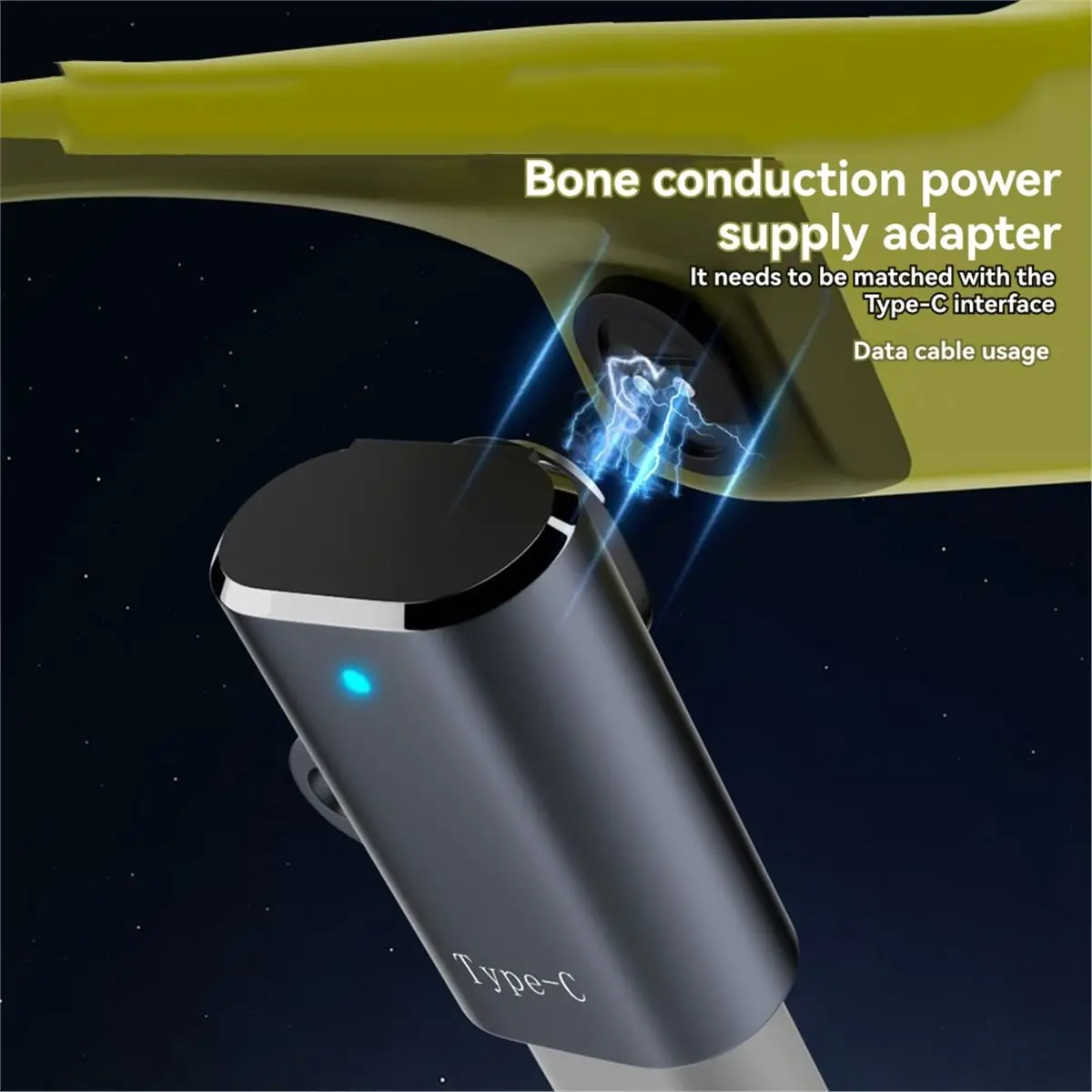 FLASH SALE-Type-C Male Charging Adapter for Wing Bone Conduction Headphones Smartwatch Daunke Replacement Parts