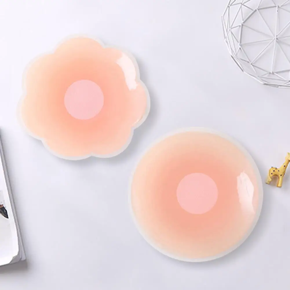 

Invisible Nipple Covers for Women, Comfortable Nipple Covers Silicone Nipple Pasties, Reusable Sticky Breast Petals