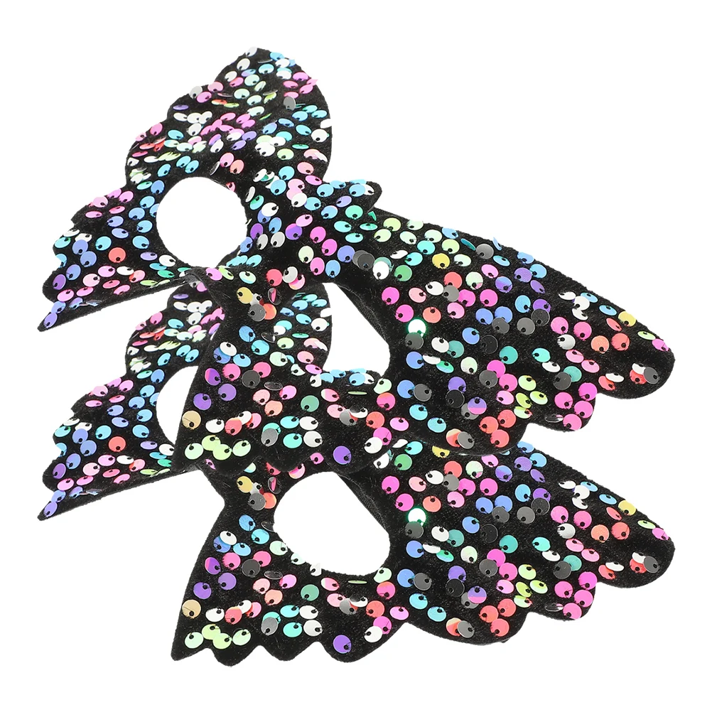 

2 Pcs Sequin Butterfly Mask PVC Masquerade Masks for Women Carnival Decorative Eye Masks Vintage Party Costumes