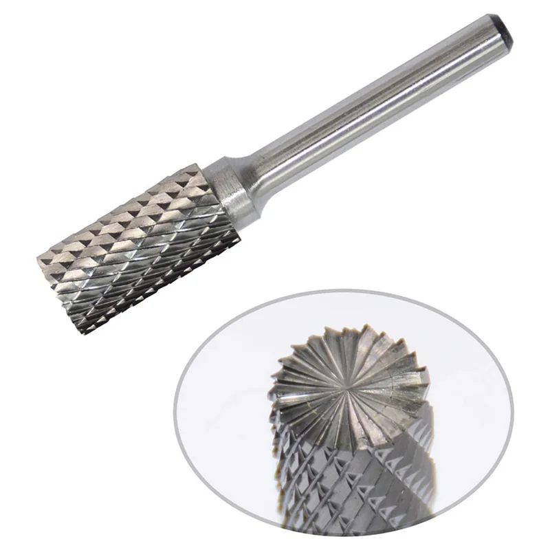 

2025 Hot Style 3X Tungsten Carbide Burr Double Cut Rotary Tool Die Grinder Bits,1/4 Inch Shank,For Wood Carving,Metal Working,Gr
