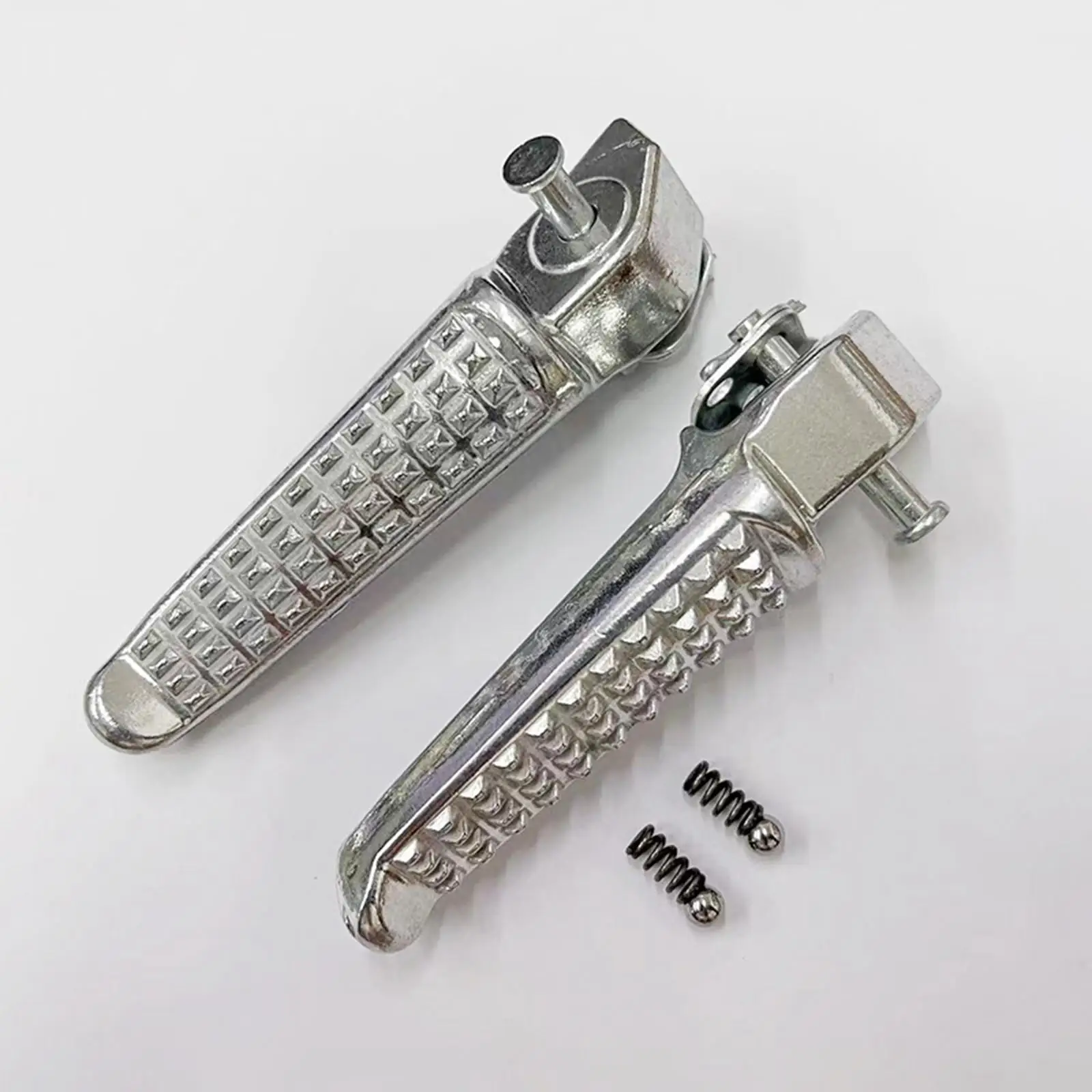 Motorcycle Rear Foot Pegs Universal Stainless Steel Footrest Pedals Spare Parts Easy Installation for Motorbike Riding Comfort