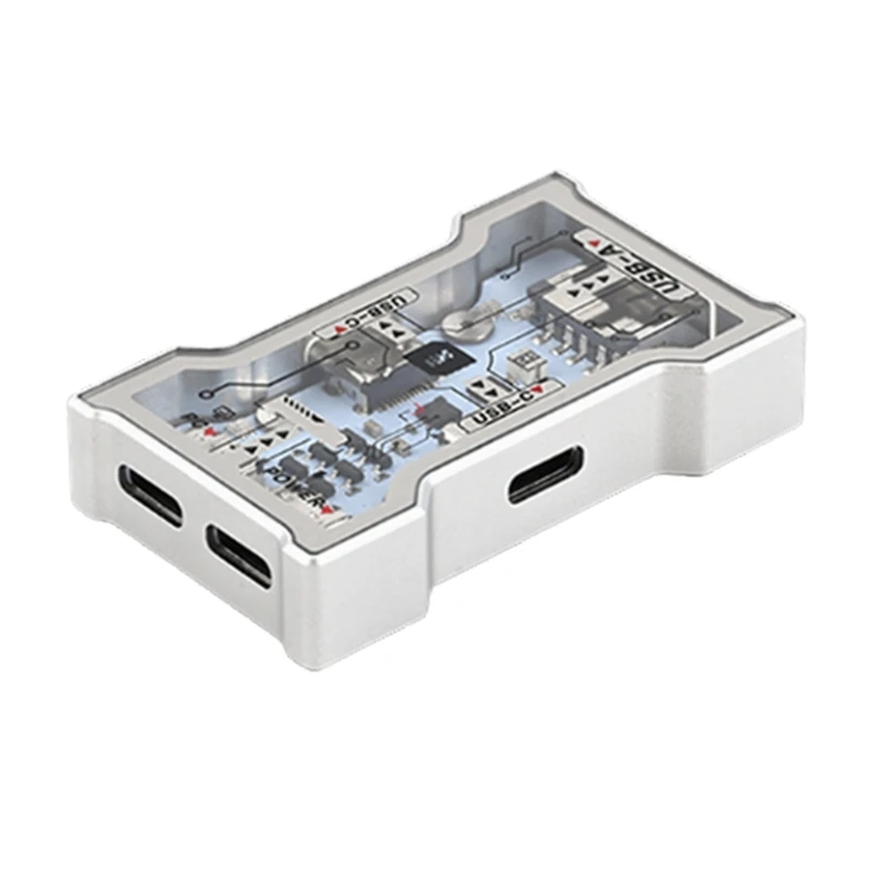 U55C 2 to 3 Port Extender Gaming USB HUB 480Mbps Fast Speed LED Display 8K Gaming Gift Gaming Keyboards Accessories