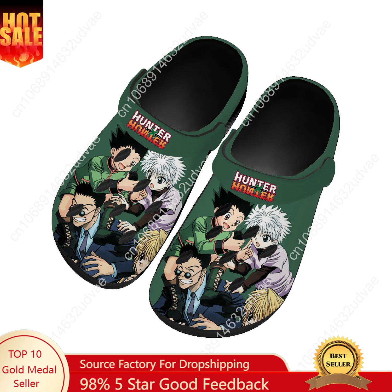 

H-Hunter x H-Hunter Water Shoes Mens Womens High Quality Home Garden Clogs Customizd Sandals Beach Breathable Hole Slippers