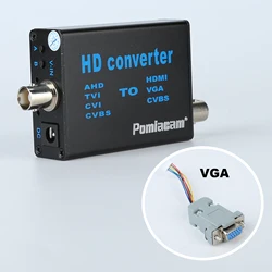 4-in-1 High Definition Video Signal Convertor HD Convertor AHD41, AHD/TVI/CVI/CVBS Signal To HDMI/VGA/CVBS Signal Converter