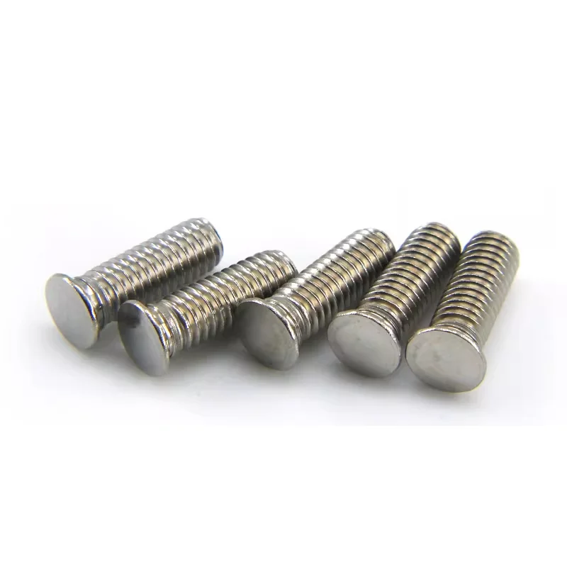 100pcs 304 Stainless Steel Clinch Screw FHS-M2.5/3/4/5/6/8*L Riveting Fastener for Sheet Metal