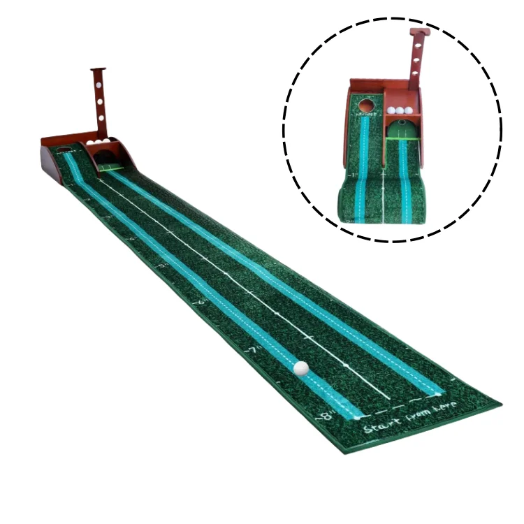 Electric Golf  High Quality Mini Golf  Green  with Velvet Putting Pad Indoor and Outdoor Practice