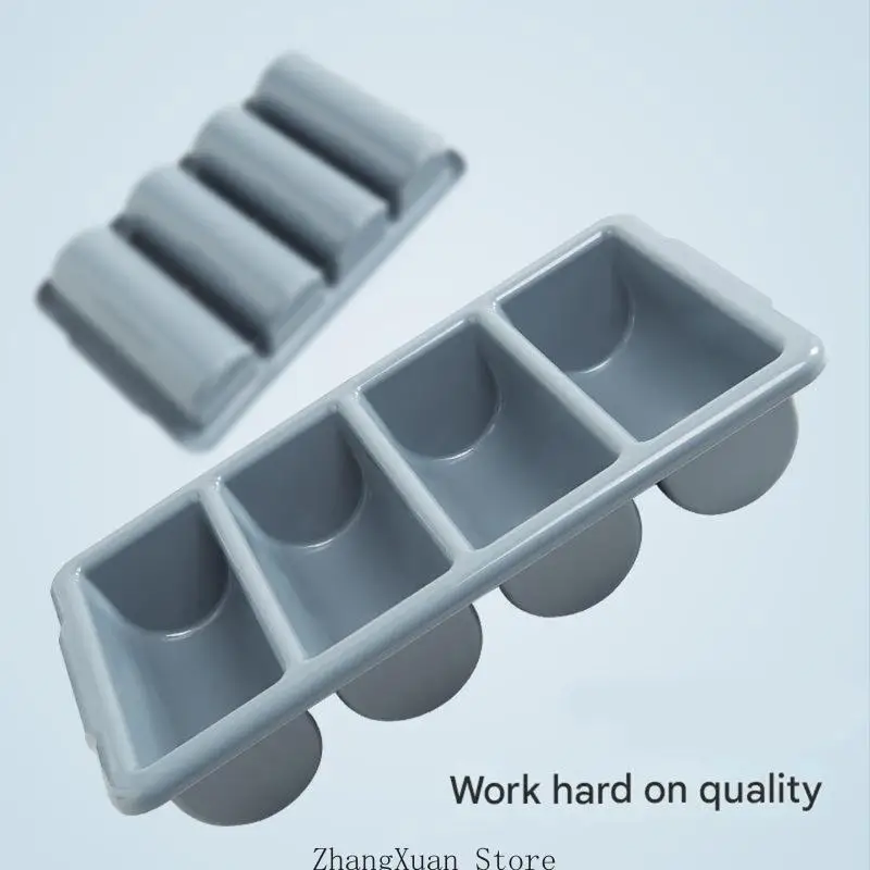 Utensilien-Aufbewahrungsbox, vier Abschnitte, Küchenorganisation, Besteckschublade, 3XUF – Detail 9