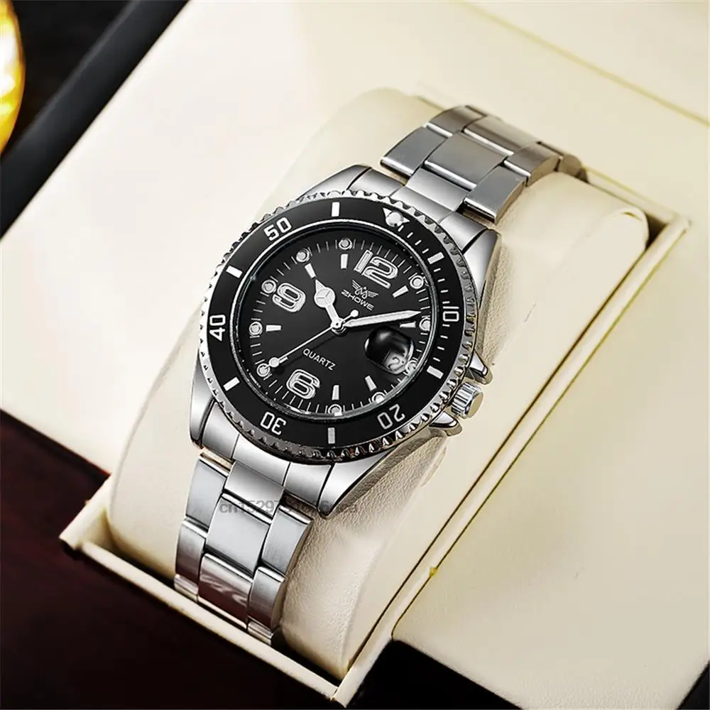 Luxury Mens Watches Stainless Steel Business Waterproof Date Quartz Watch Men Fashion 2022 Sport Clock Relogio Masculino