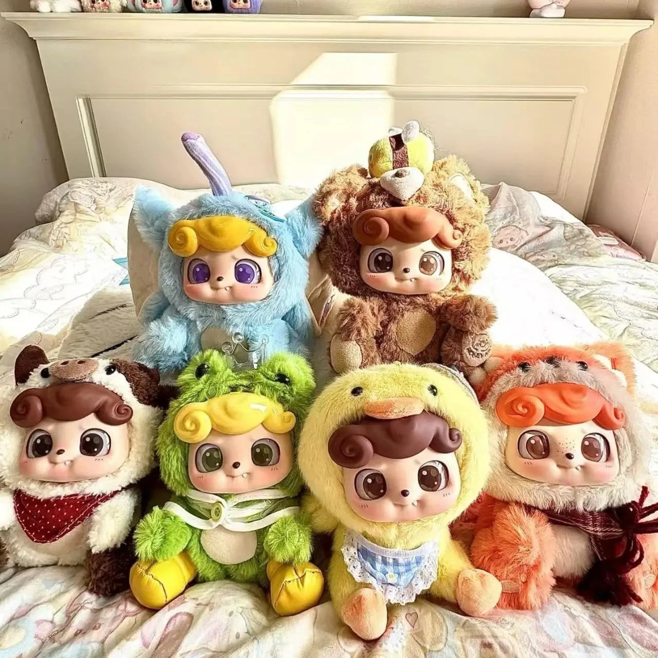 

QQ.kid Animal series слепая коробка загадочная коробка виниловый брелок с фигуркой, милые плюшевые игрушки, коллекционные предметы, случайный подарок-сюрприз