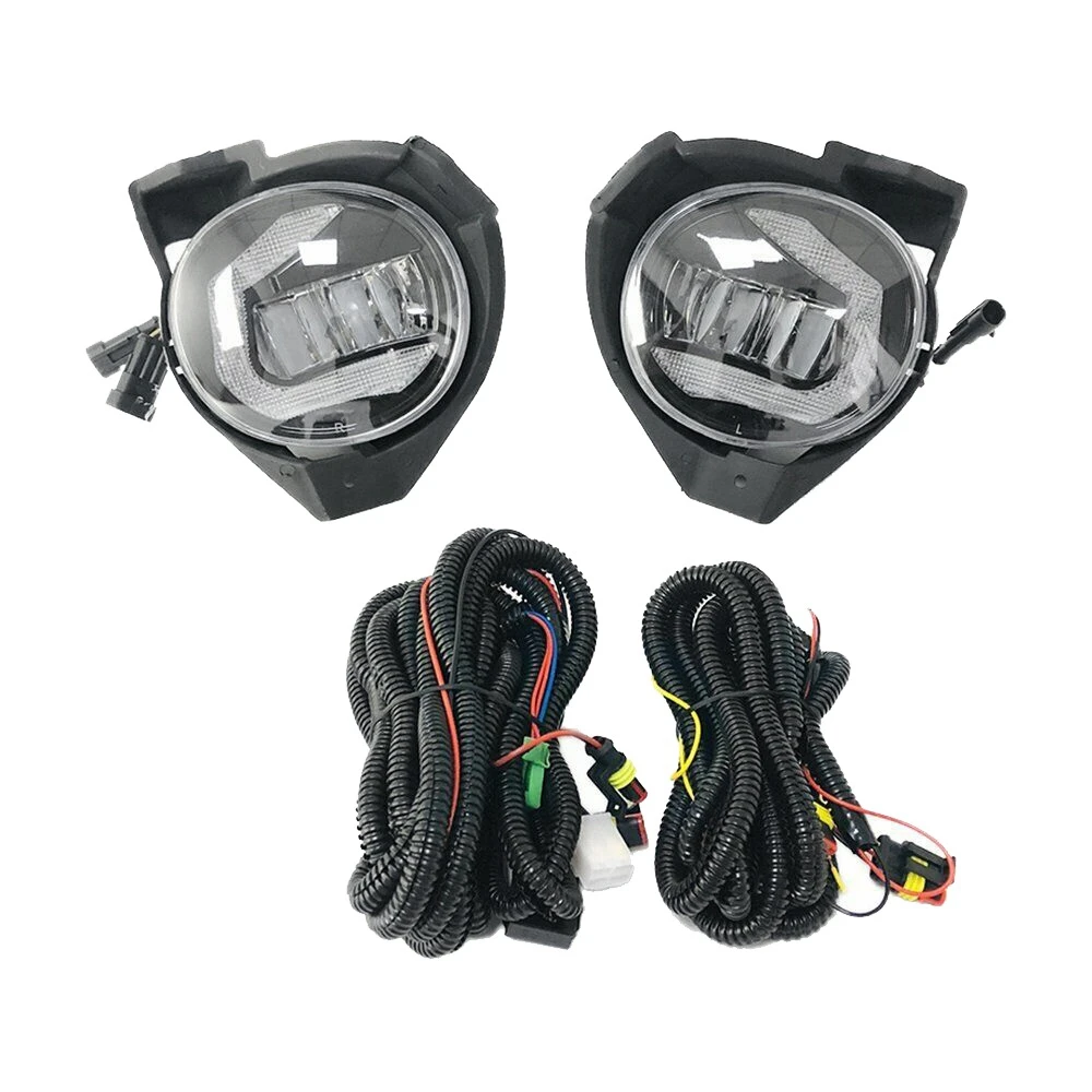 

For Toyota Hilux 2008-2011 LED Front Bumper Fog Lights Driving Lamp with Dynamic Turn Signal DRL Daytime Running Light