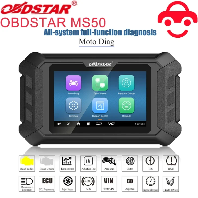 

Диагностический инструмент для мотоцикла OBDSTAR MS50 OBD2 сканер MS 50, стандартная версия, сканер для мотоцикла, мотоцикл для Suzu-ki Yamah-a