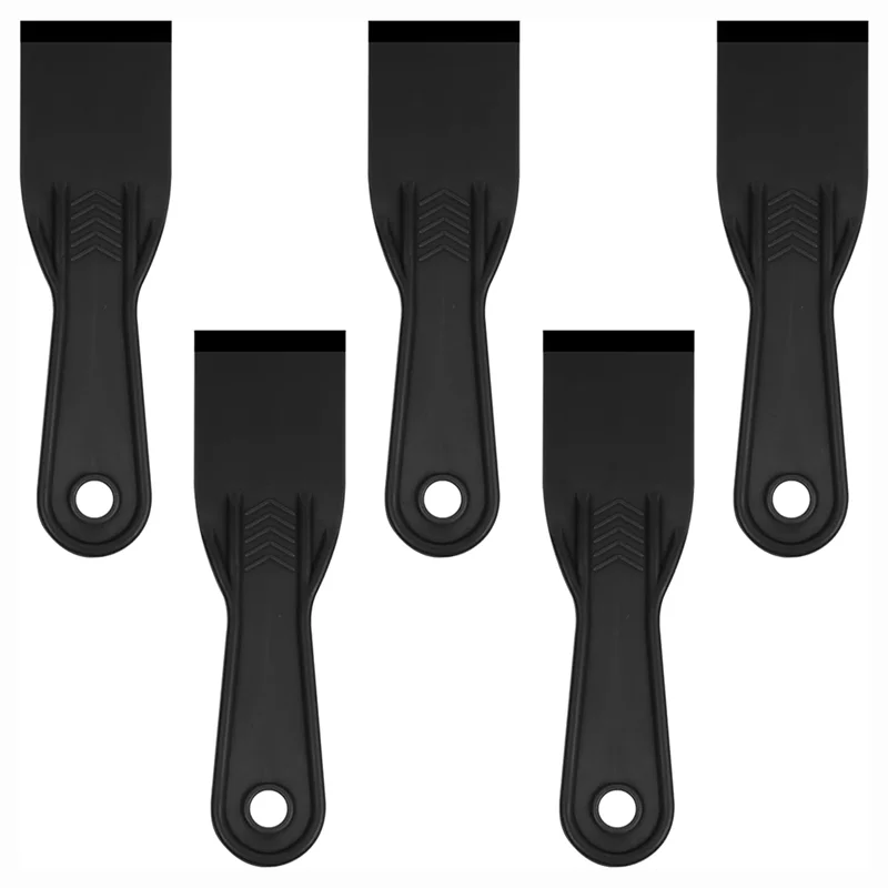 【Off-Shelf】 Voor het tappen van gipsplaatmuur voor zetmessen, 5 stuks 2 inch flexibele plastic verfschraper gereedschapsset-plastic plamuurmes in