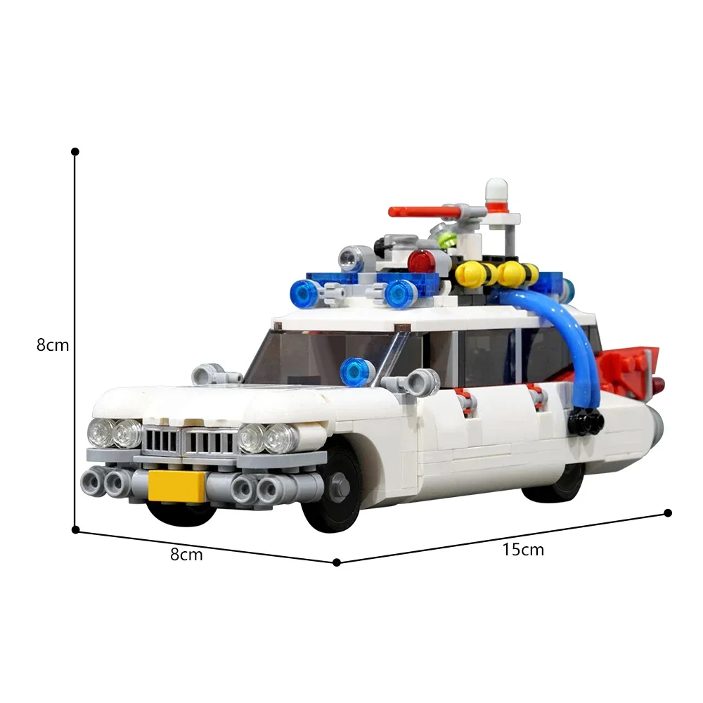 MOC Compatible 21108 Ghost Busters Ecto-1 Movie Car Building Blocks Creative Racing Cars Toys Assembly Model For Kids Boys Gifts