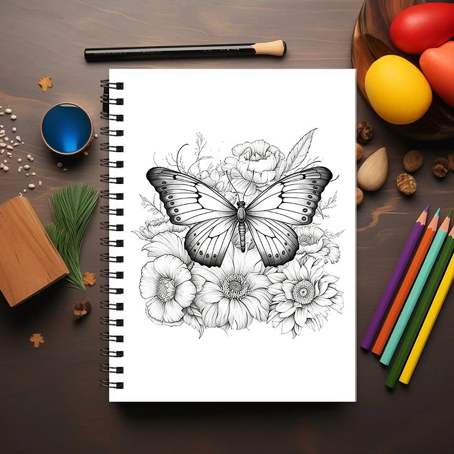 Jimsonweed Coloring Book for Adults - 8.3x 11.2 Inch 22 Page Coloring Book - Helps Reduce Stress and Ease Emotions