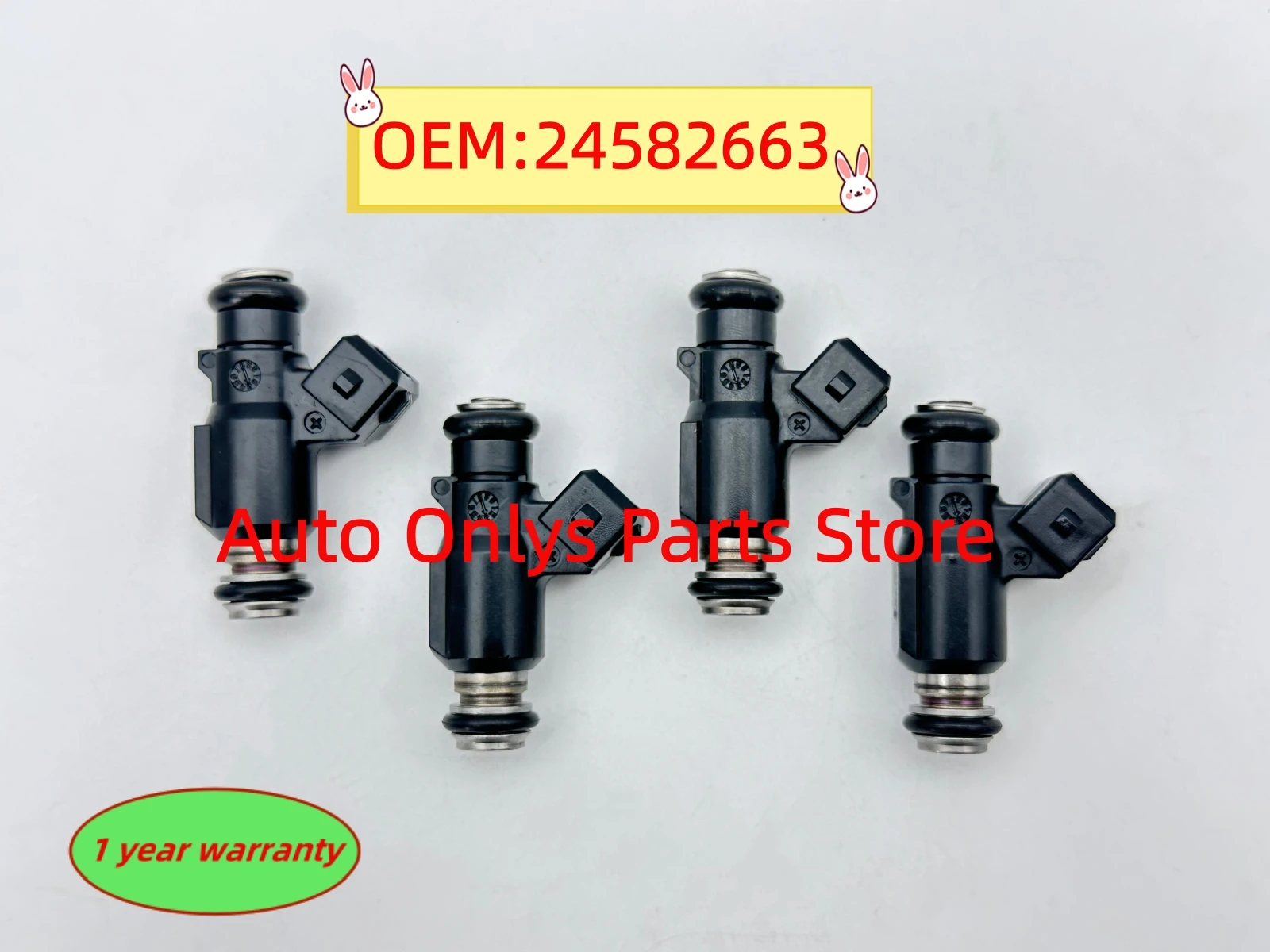 

4 шт. топливные форсунки двигателя автомобиля 24582663 Высокое качество для Chevrolet Spin Cobalt Stilo 1.8 8V 2006-2012 автомобильный аксессуар