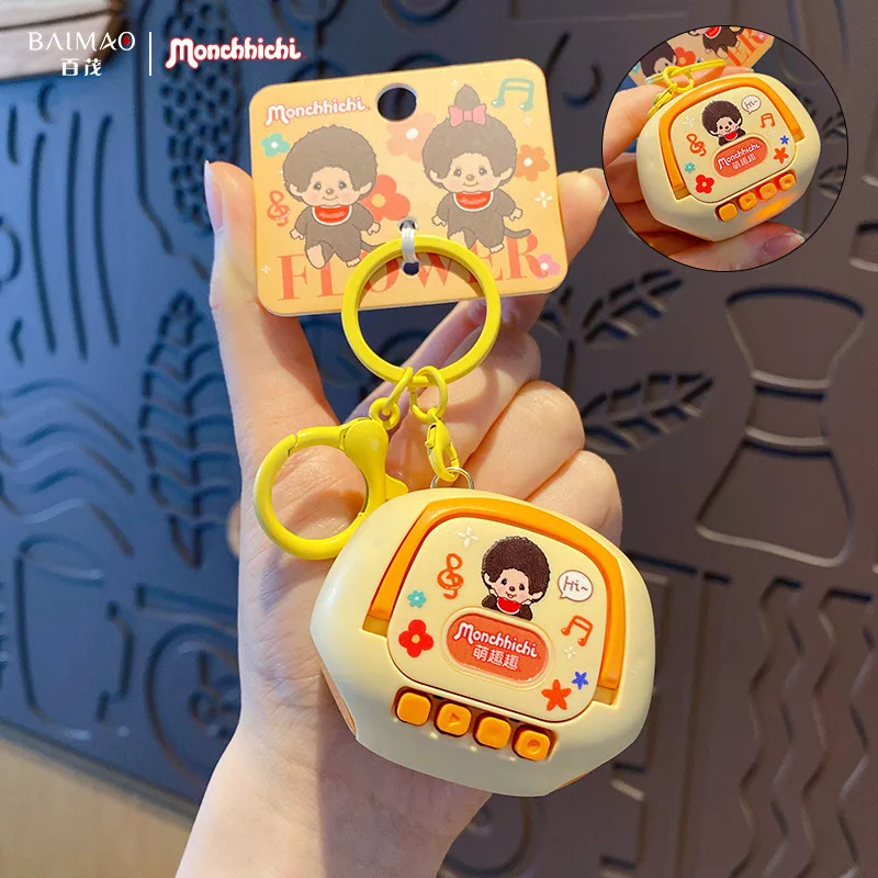 para ‌ Boneca Monchhichi Fofa, Mini Figuras de Ação, Pingente para Celular, Chaveiro, Pingente para Bolsa, para Mulheres, Pingente para Mochila e Bols