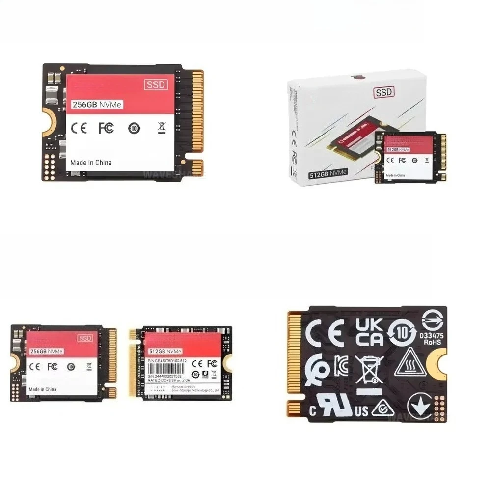 High-Speed 256GB/512GB Raspberry Pi SSD PCIe Gen 3 Standard Compliant for Raspberry Pi 5 Development Kits