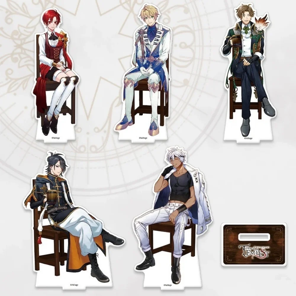 Set de Figuras de Acrílico Tempest: Anastasia, Lucien, Orius, Tyril, Zenn, Silla, Figura de Anime, Decoración de Escritorio, Regalo, Llavero