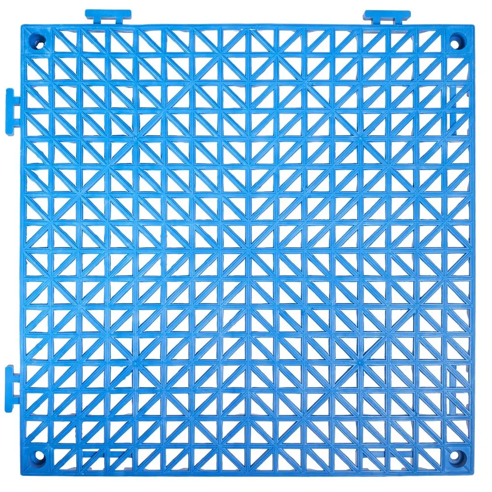 

55PCS Blue 12\"x12\" PVC Interlocking Drainage Tiles Non-Slip for Restroom Bathroom Kitchen Pool Home Decor Accessories