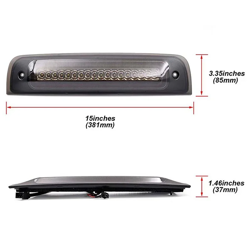 LED عالية جبل الثالث مصباح مكبح الخلفية وقف ضوء مصباح إشارة صالح ل دودج رام 1500 2500 3500 4500 5500 2002 20223 2004 2005-2018
