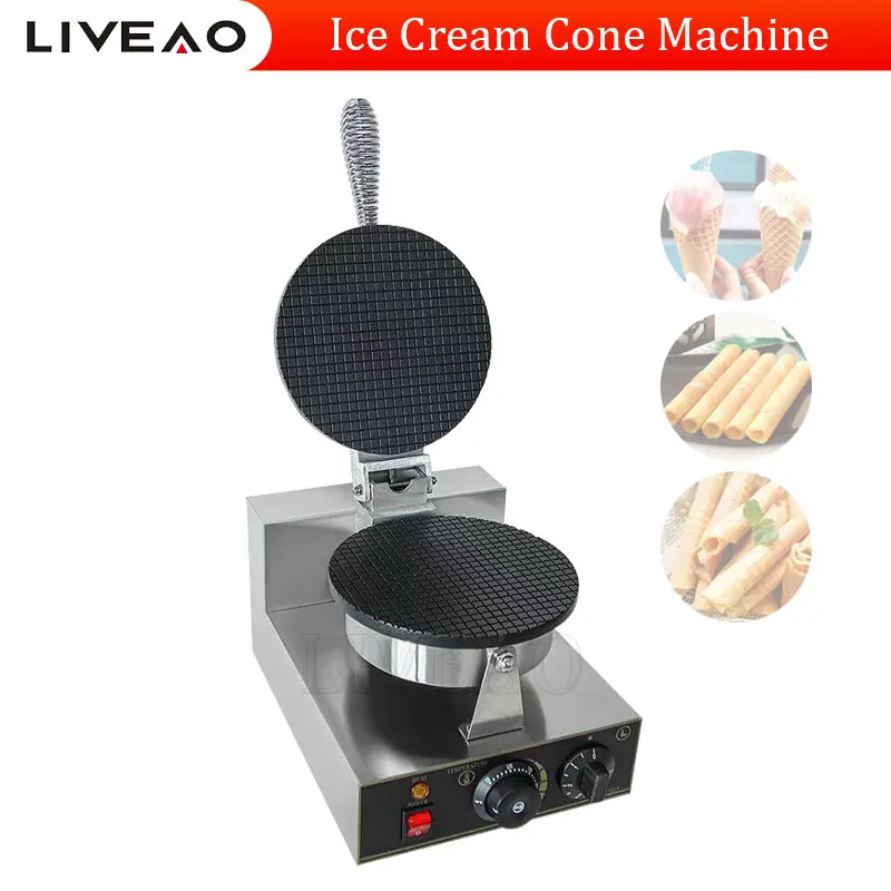 

Wholesale Snack Equipment Ice Cream Cone Making Machine Electric Waffle Cone Baker Machine