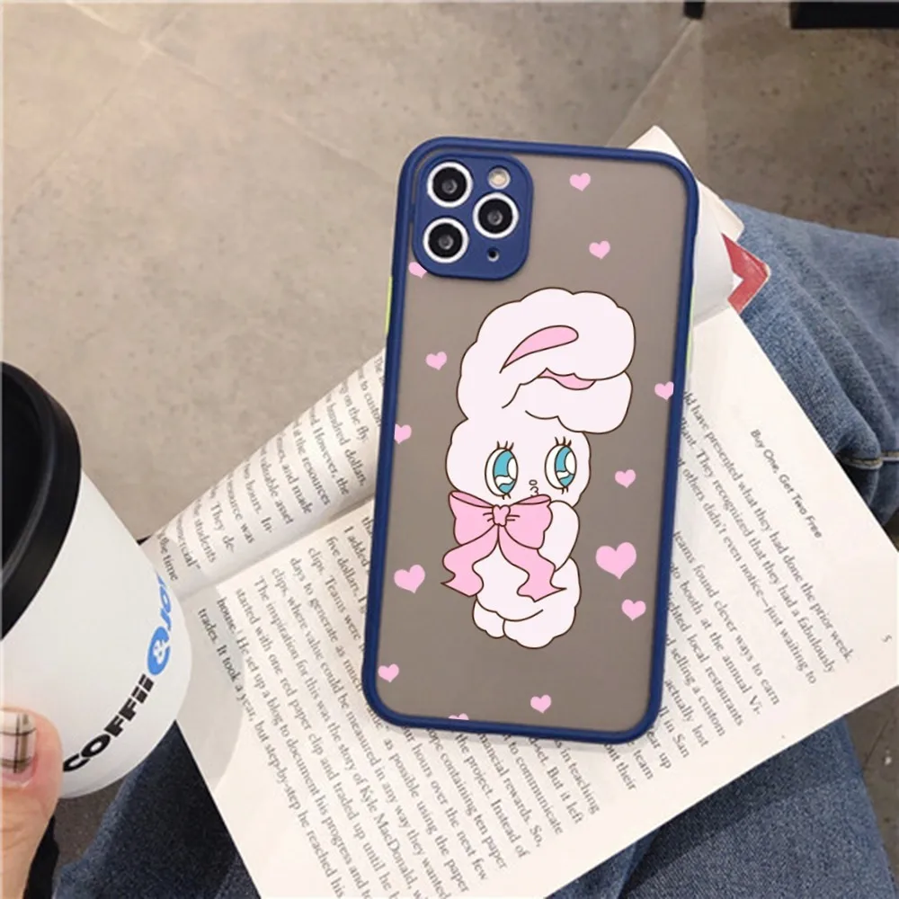 Esther Bunny Phone Case for iPhone 14 11 12 13 Mini Pro Max 8 7 Plus X XR XS MAX Translucent Matte Cover