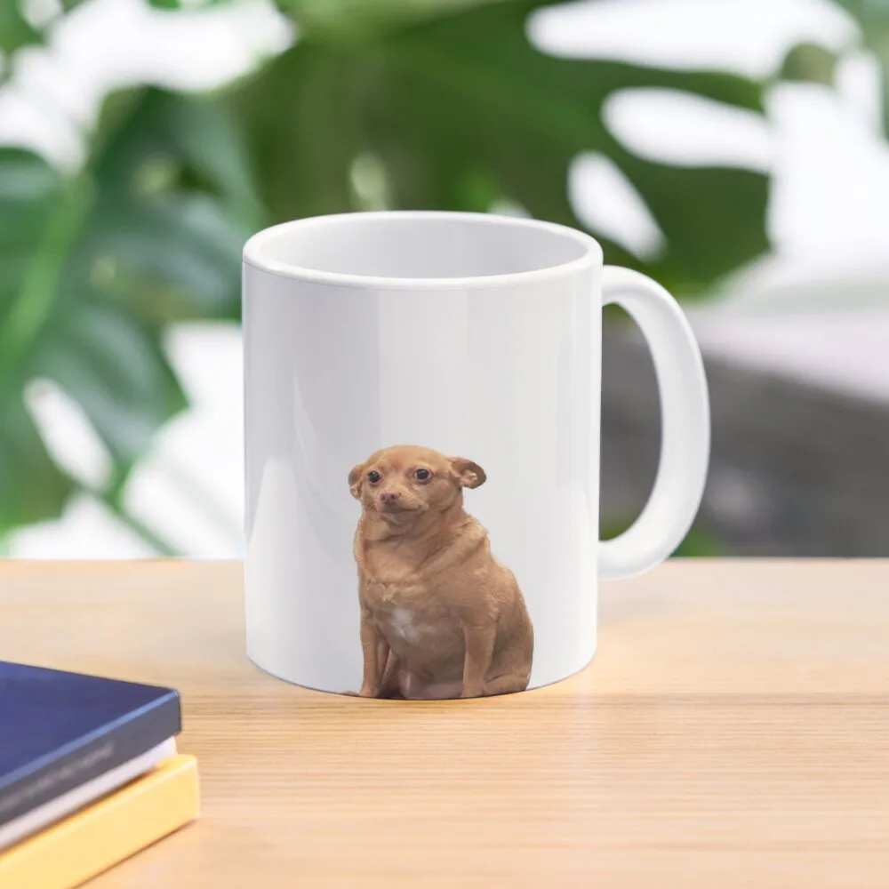 Disappointed Mouse Classic  Mug Picture Design Simple Image Tea Drinkware Gifts Photo Cup Coffee Printed Handle Round