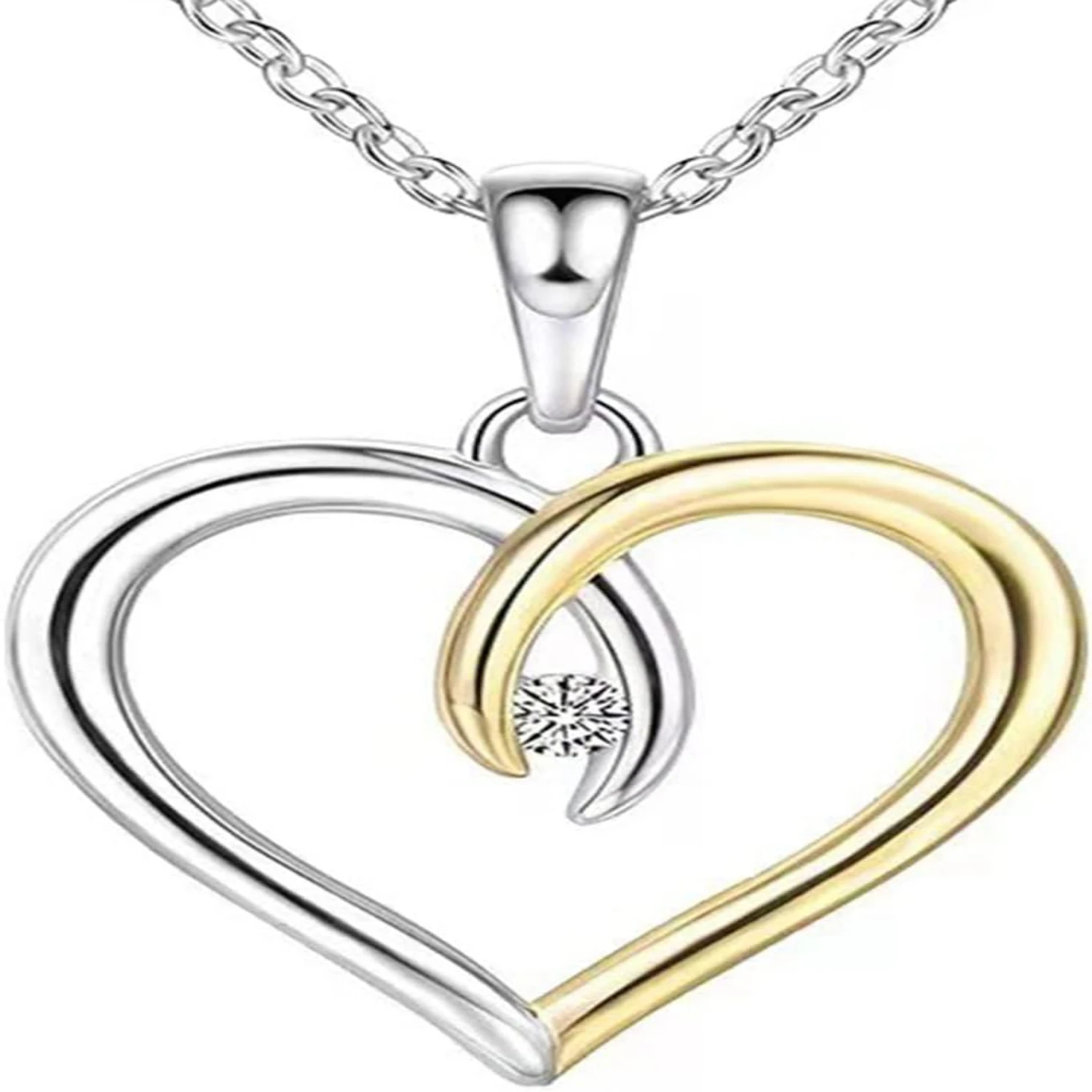 Colar com pingente de pérolas requintado e luxuoso em ouro e prata para mulheres com estilo impeccável. Este acessório de moda elegante