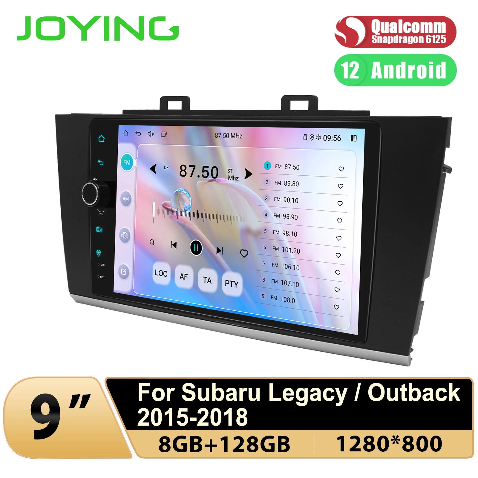 JOYING Plug and Play 9 Inch Car Radio Stereo Head Unit With Carplay Android Auto For Subaru Legacy Outback 2015 2016 2017 2018