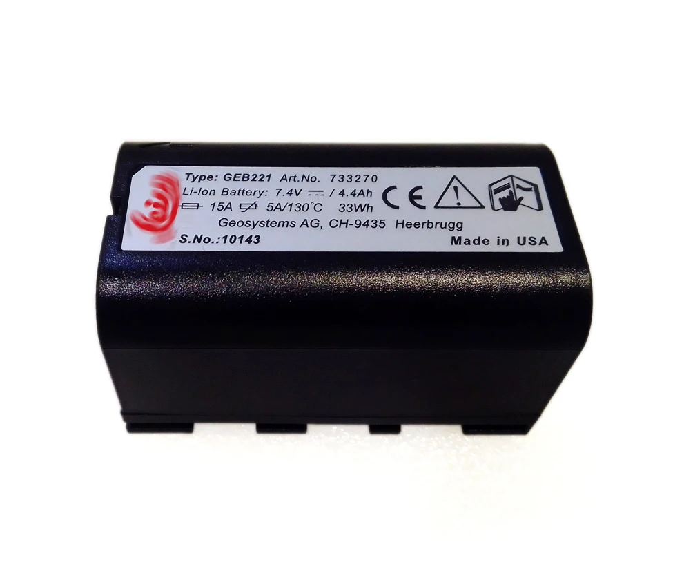 Brand new 7.4V 4400mah Li-ion GEB221 battery For LeiK TS02 TS06 TS09 TPS1200 surveying Total Station GPS battery