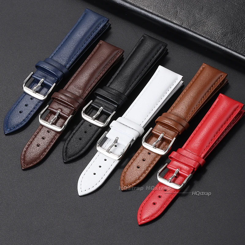 استبدال الجلود حزام (استيك) ساعة حزام عالمي لسامسونج لهواوي الأسود براون 12 13 14 15 16 17 18 19 20 21 22 23 24 مللي متر حزام #2