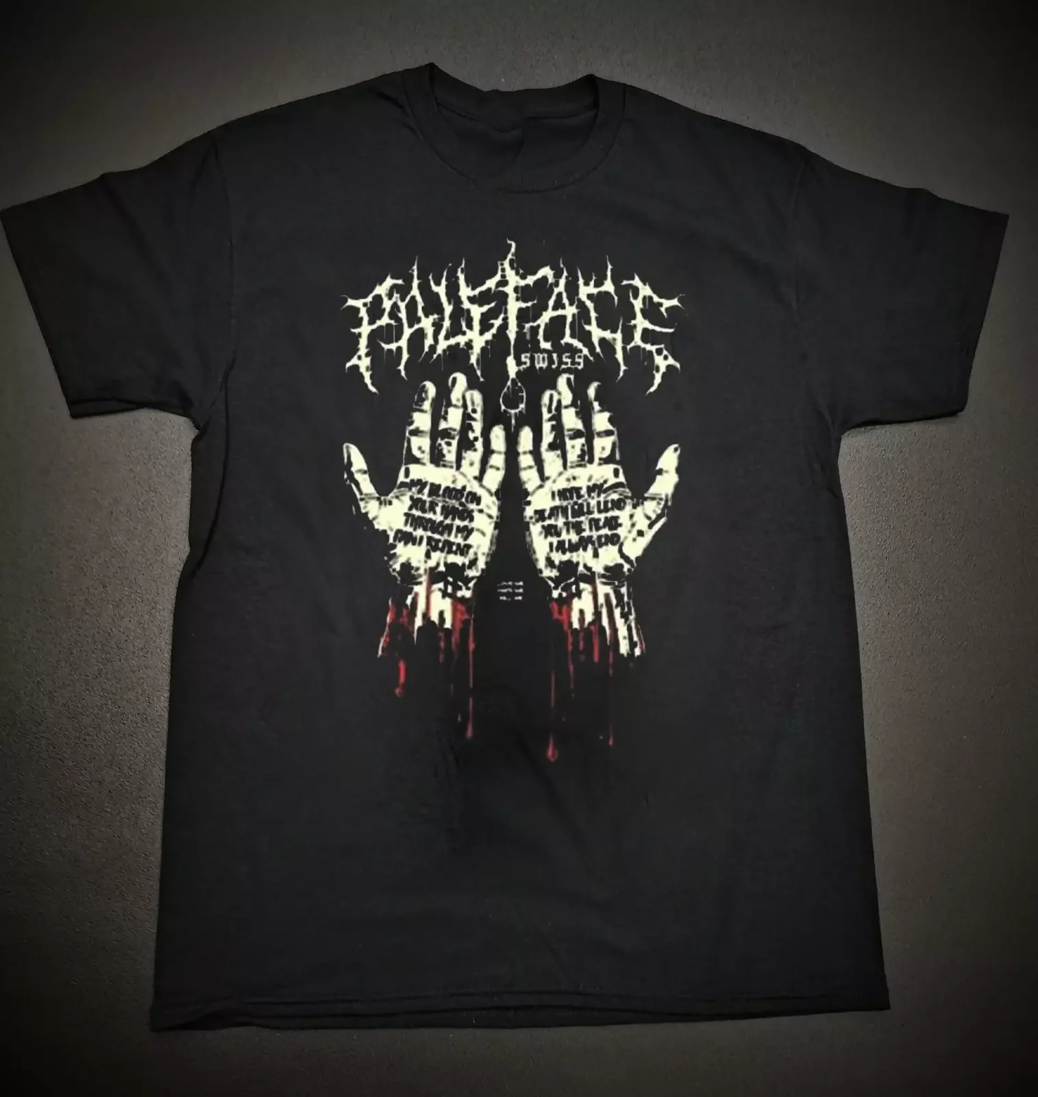 Paleface Swiss Band My Blood On Your Hands T Shirt Full Size S-5XL