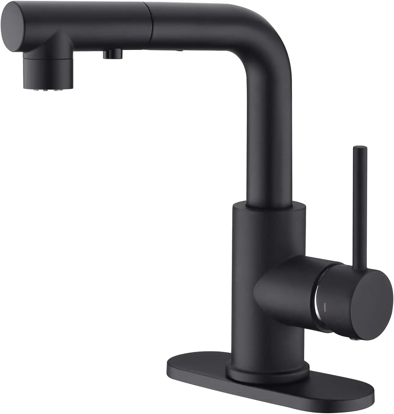 

Black Kitchen Faucet with Pull Down Sprayer, Bathroom Sink Faucet, Mini Bar Prep Faucet, Single Handle, 3 or 1 Hole, Utilit