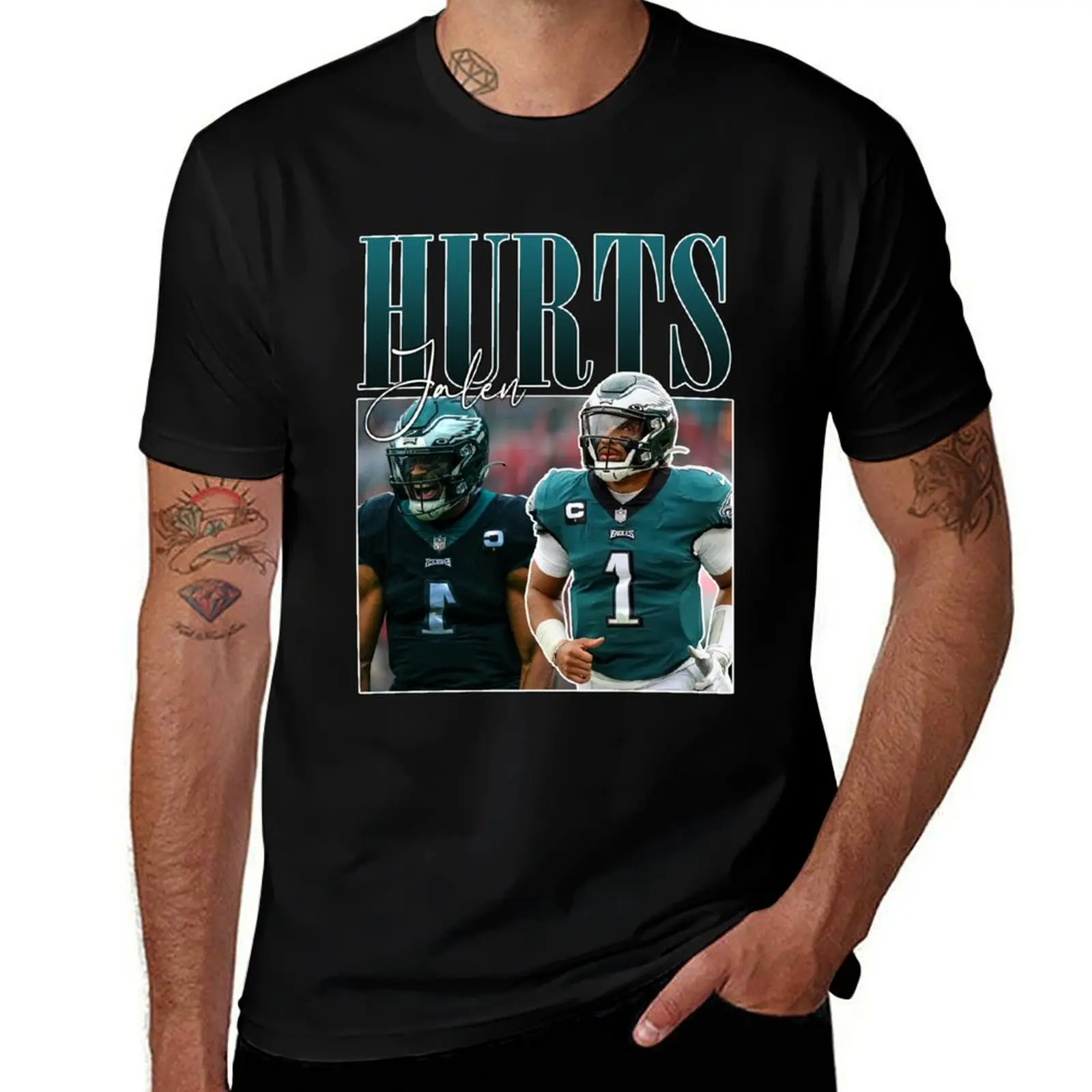 

Limited Jalen Hurts Vintage 90s T-Shirt t shirts for man cotton funny anime t shirts oversize T-Shirt