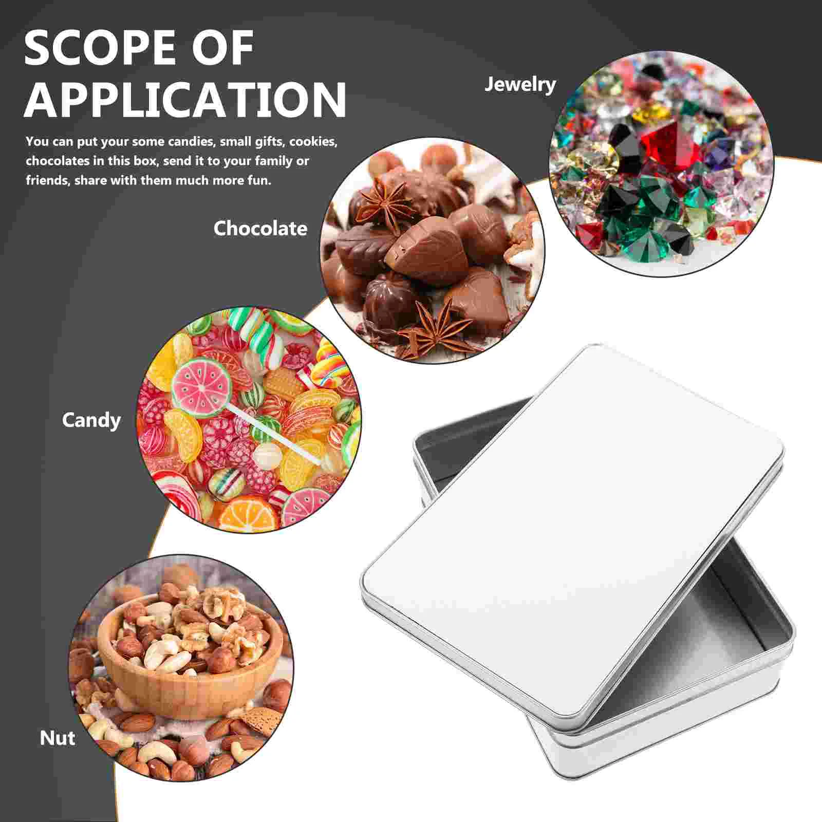 Sublimation Blank Gift Box Round Sublimation Tin Box Cookie Storage Box for Party