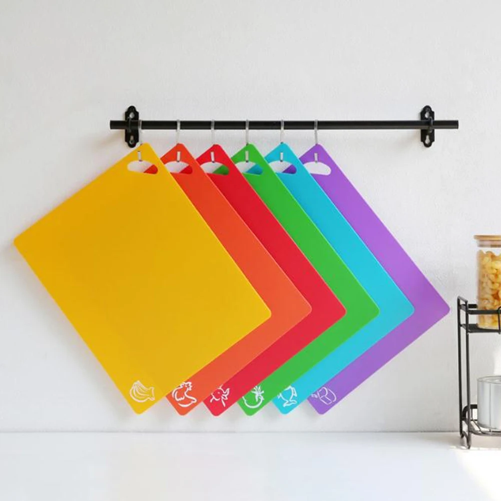 

6 Pcs Anti-slip Cutting Board Set Dorm Room Wear-resistant Abs Plastic