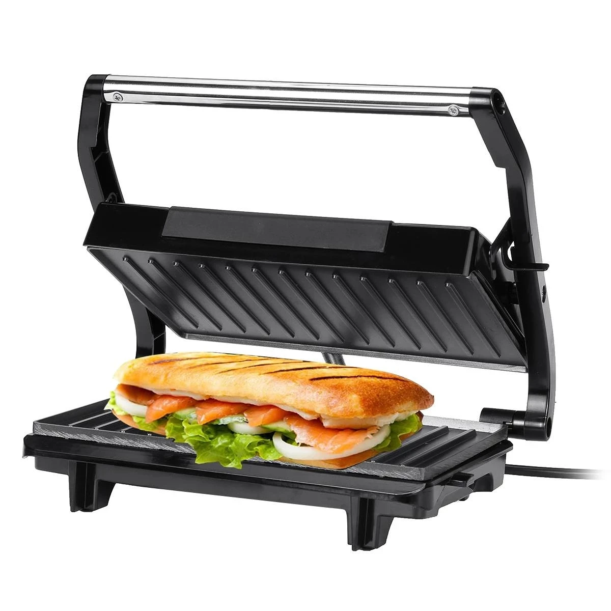 

Electric Household Kitchen Appliance Non-Stick Plate Sandwich Maker Steak & Chicken Grilling Machine