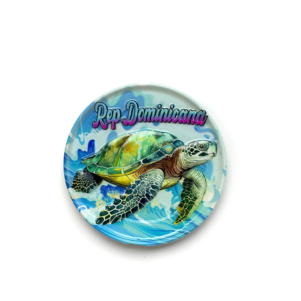 

‌Rep-Dominicana Sea Turtle Magnet, Resin Material, Magnetic Decoration‌