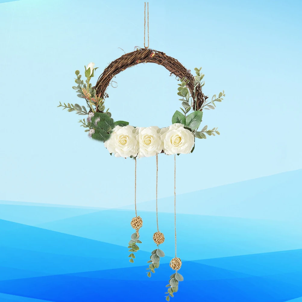 

Peony Garland Fake Flower Colorful Beautiful Wall Door Hanging Decoration for Home Wedding Festival Party Safe