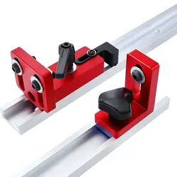 Woodworking T-track Stop T-Slot Limiter Aluminium Miter Track Miter Gauge Fence Connector Carpenter DIY Workbench Tools