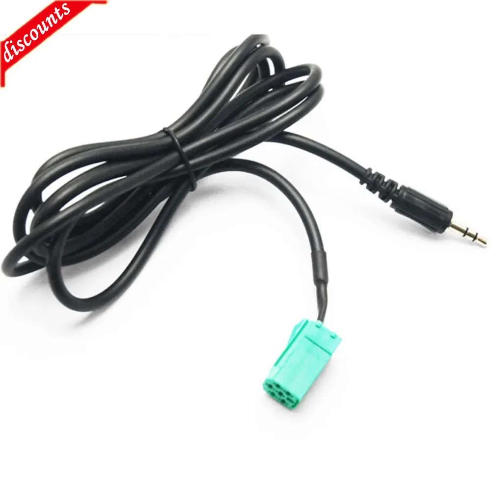 Cars 3.5mm AUX CD Stereo Audio Line Input Cable For Renault Clio Megane Espace Kangoo Laguna 2005 2006 2007 2008 2009 2010 2011