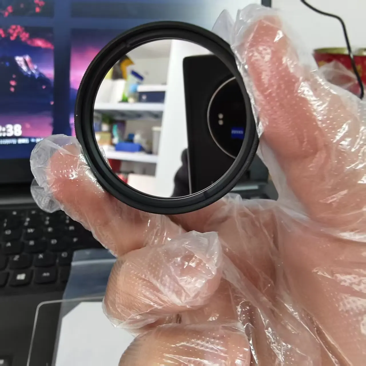 725nm Center 705nm To 745nm Pass 40nm Bandwidth Narrow Bandpass Filter Optical Glass NP725-40nm