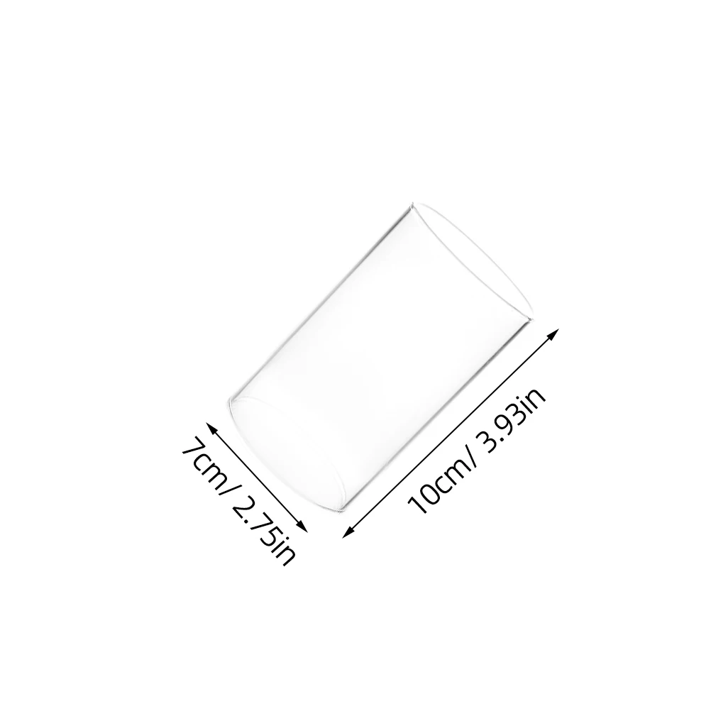 4 Peças de Tampas de Vidro Borossilicato de Alta Qualidade, Transparentes, em Formato Cilíndrico, para Recipientes Decorativos, DIY, Flores Preservadas, Segurança