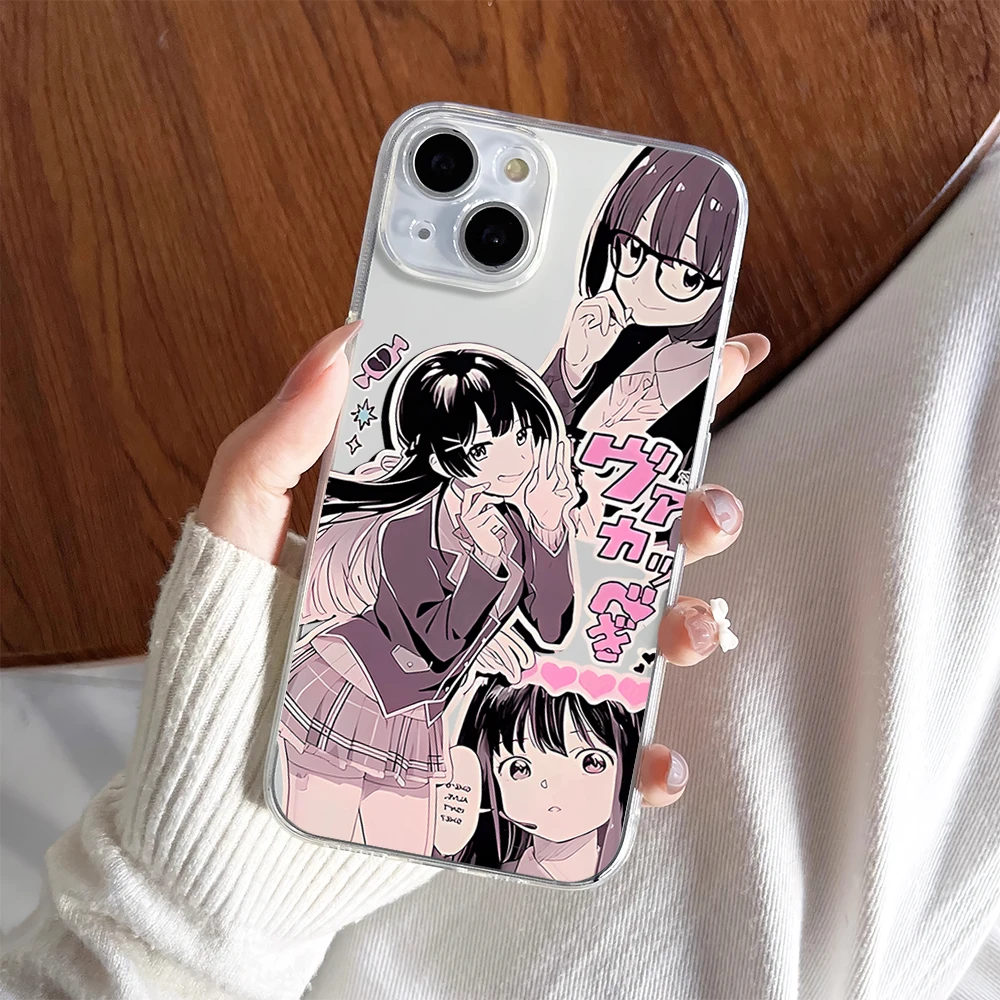 Anime Girl Cute Kawaii Y2k Gothic Sailor Suit Phone Case For iPhone 11 13 16 15 14 12 Pro Max Plus Clear Transparent Soft Shell