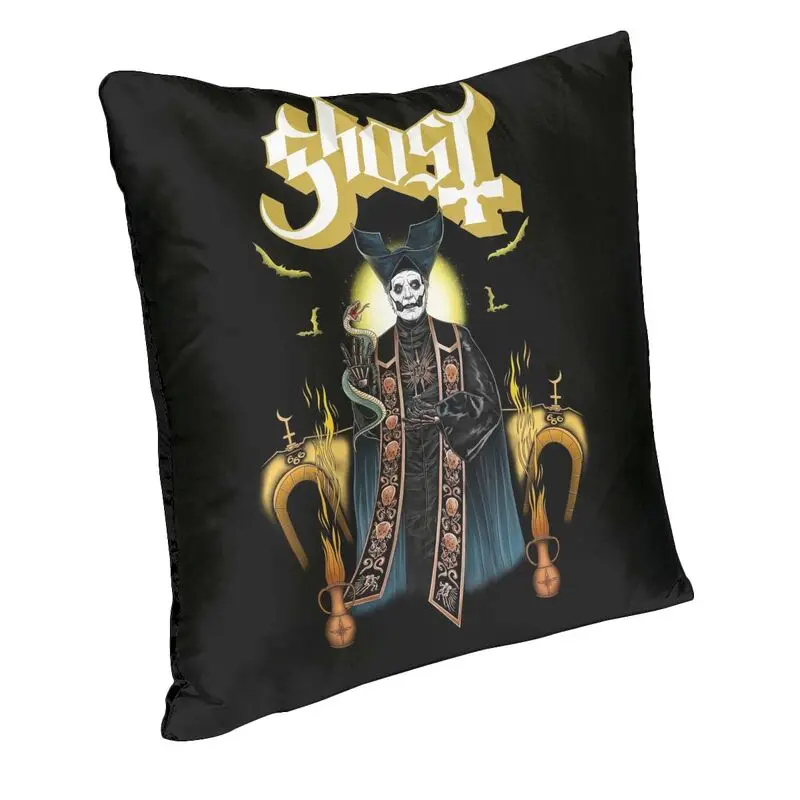 Ghost Swedish Heavy Metal Rock Band Cushion Covers Sofa Home Decor Square Throw Pillow Cover 40x40