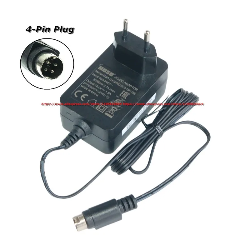 Genuine MOSO 12V 1.5A 18W 4 PIN AC DC Adapter Charger For Hikvision Video Recorder KL-AD3060VA SW-520 Hard Drive Power Supply
